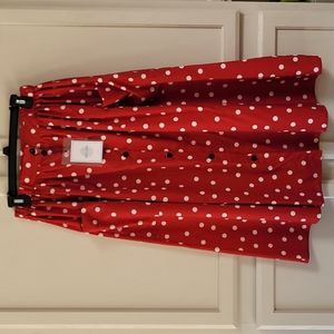 NWT Polka dot long skirt w/pockets